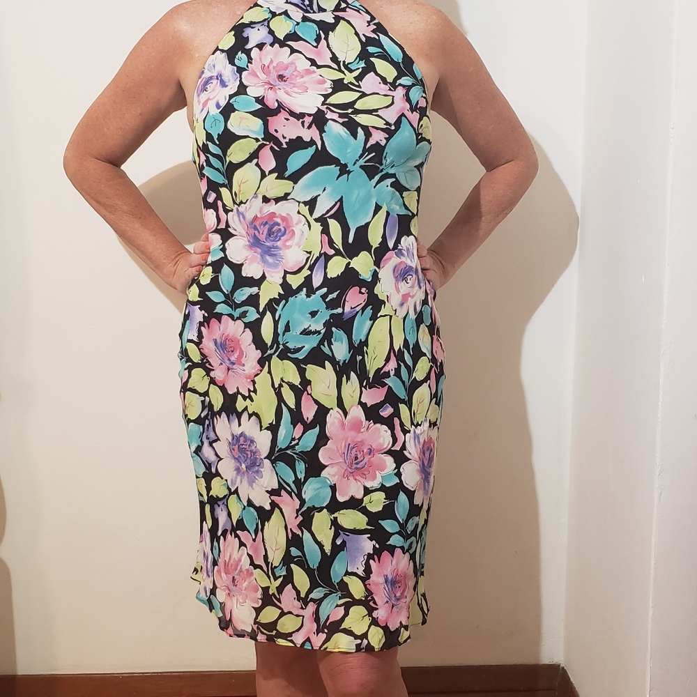 Floral Halter Dress